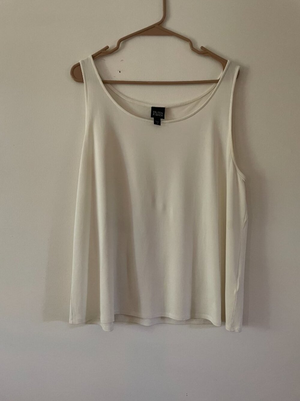 Eileen Fisher Silk Camisole Undershirt Cream Ivory XL